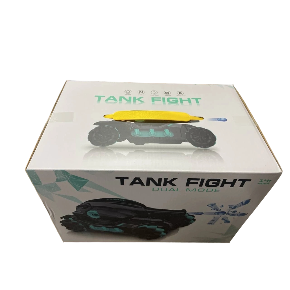Машинка Танк на Р/У со стреляющим орбизом "TANK FIGHT - Dual Mode" с LED подсветкой и музыкой