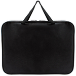 Папка офисная А4 лайт, ткань, 350/275/20 черная (Пчелка)