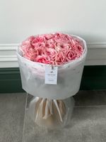 Букет из одноголовой пионовидной розы 19 шт