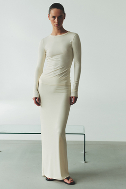 Лонгслив из модала GRACE Экрю