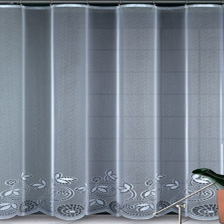 Занавеска "Ф. 242562" на шторной ленте, цвет белый, Польша.