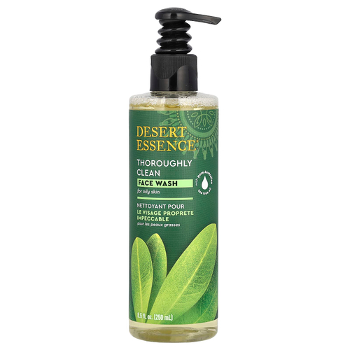 Desert Essence, Thoroughly Clean, средство для умывания, для жирной кожи, 250 мл (8,5 жидк. унции)