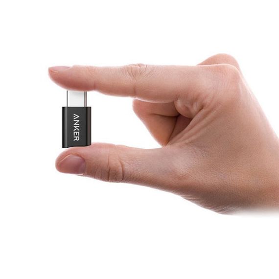 Переходник Anker MicroUSB to USB-C Black (B8174011) 2 шт. в комплекте