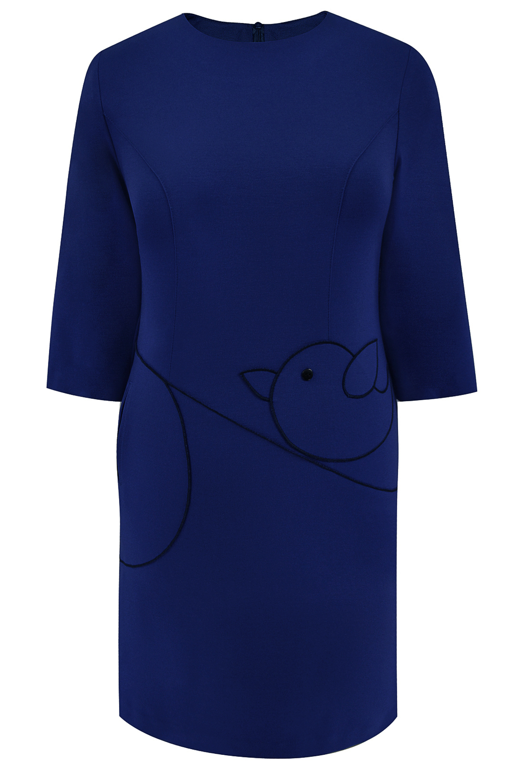 Платье женское 1670АП, темно-синий #234ТС051670АП