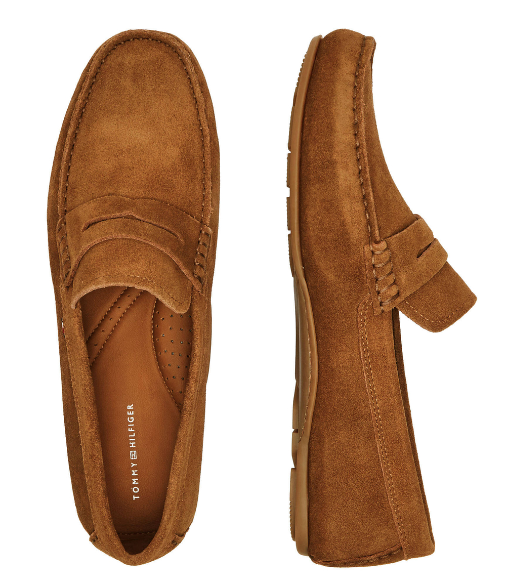 Кожаные мокасины Tommy Hilfiger - коричневый(FM0FM04998)