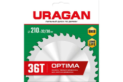 Диск пильный по дереву URAGAN Optima 36801-210-32-36_z01