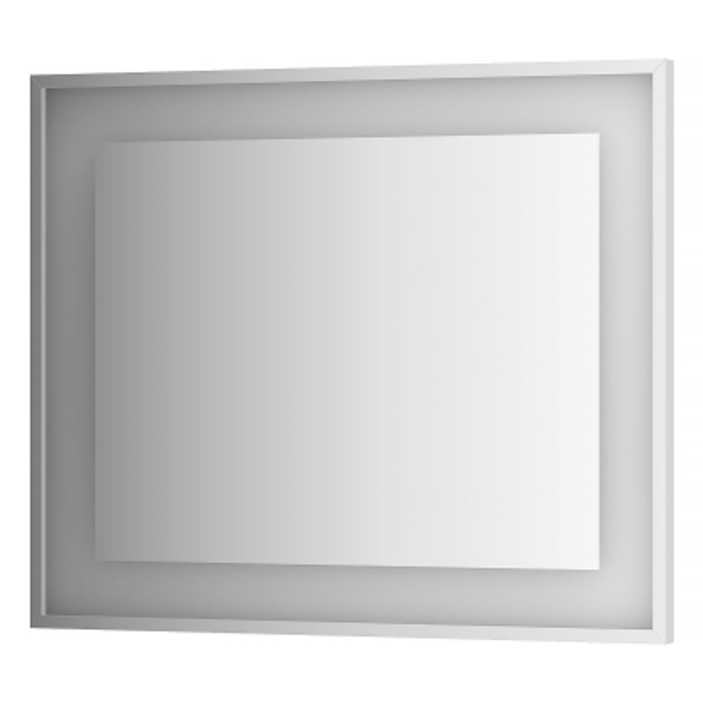 Зеркало Evoform в багетной раме со встроенным LED-светильником 24 W 90x75 см
