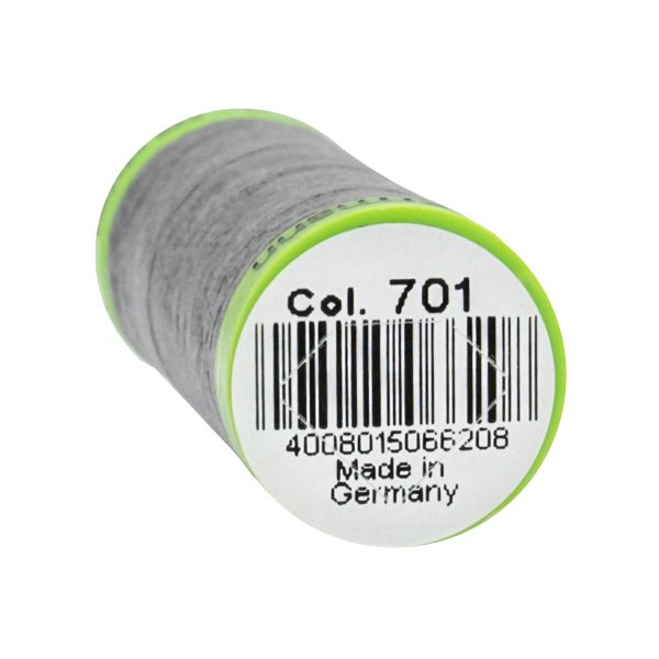 Нитки для тонких тканей Gutermann Extra Fine 150 (200 метров), 5 кат. | 701 стальной серый