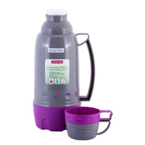 Термос 1,8 л. со стеклянной колбой Kamille KM 2081 пластиковый корпус