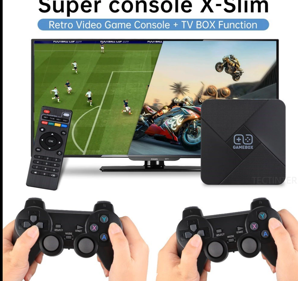 Игровая консоль и Smart TV приставка XX1 2в1 Android TV/Game Box 2/16Gb