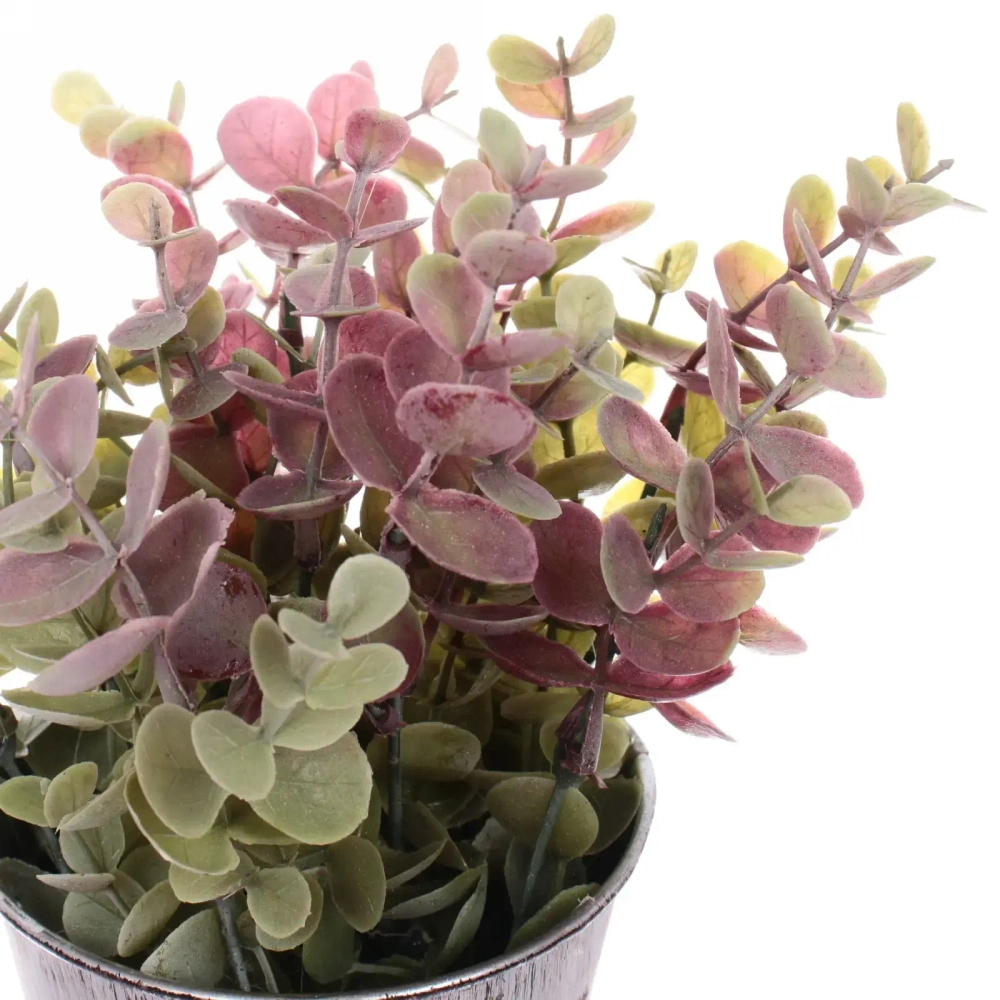 Искусственный цветок в кашпо белый