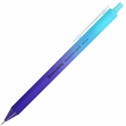 Карандаш механический 0,5 мм, BRAUBERG SOFT GRADE, HB, корпус soft-touch ассорти, 181958