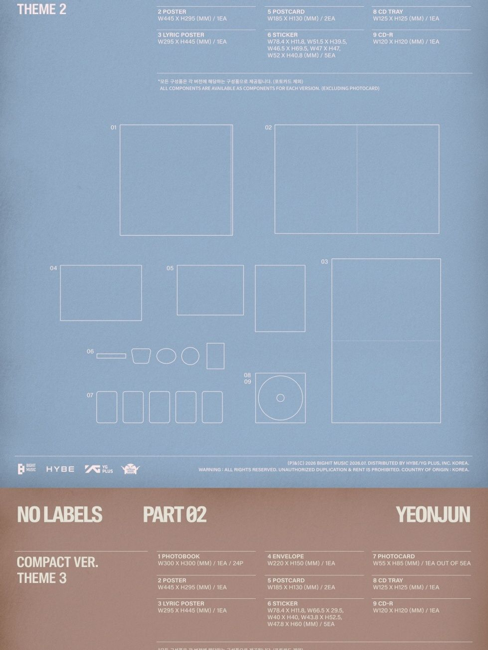 (ПРЕДЗАКАЗ) Альбом YEONJUN - NO LABELS : PART 02 COMPACT RANDOM Version