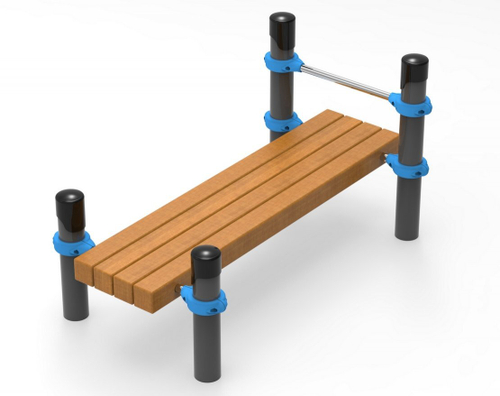 Скамья для развития мышц брюшного пресса прямая 651.31