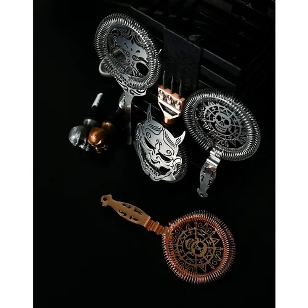 Стрейнер барный нерж. 19 см d 10,3 см медь Череп Luxury Skull B'Guys P.L.- Barbossa