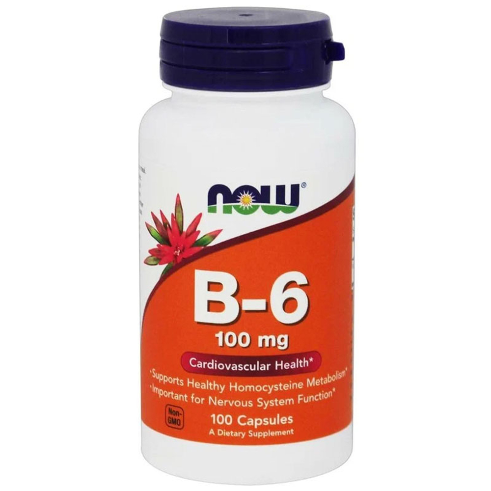 NOW Vitamin B-6 100 мг. (100 капс.)