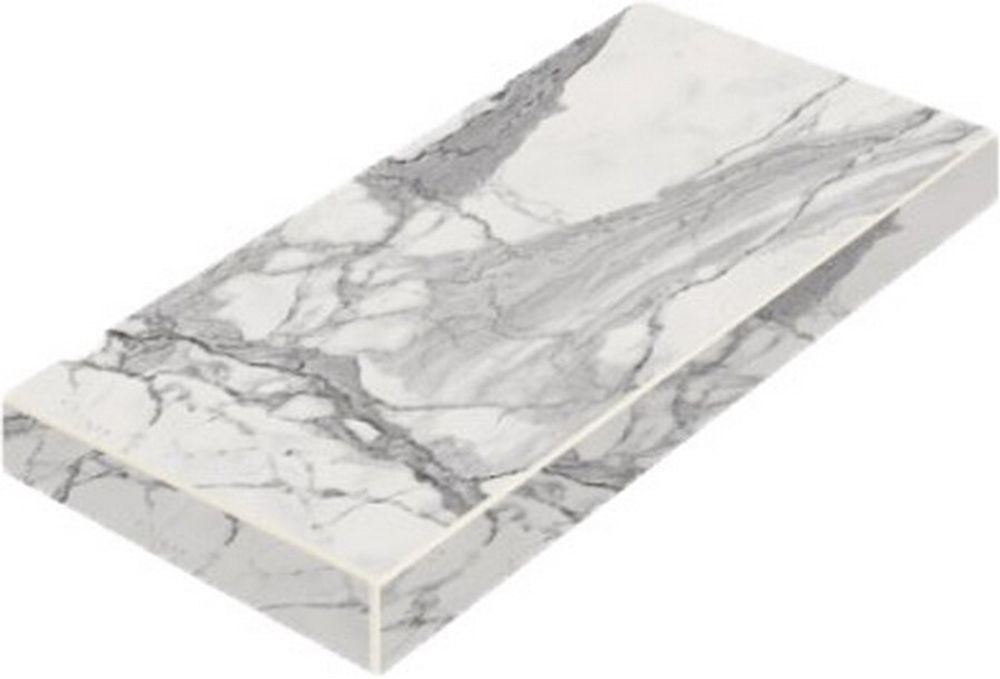 Ступень Charme Evo Statuario Scalino Nat 33х80 Ang.Sx Уг.Лев.