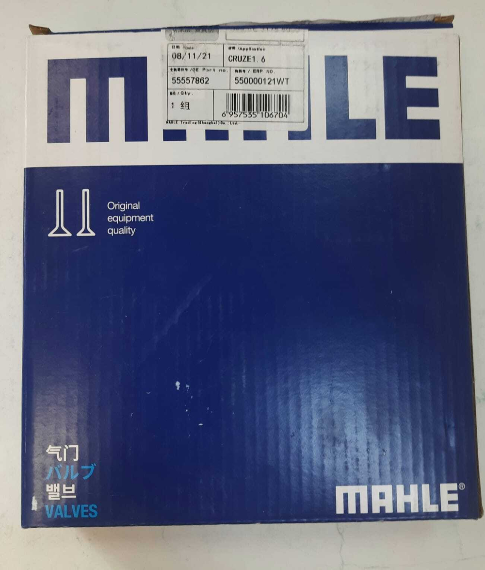 Комплект клапанов выпуск z16xer,a16xer,f16d4 Mahle