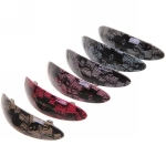 Заколка автомат «Lady Collection - Кружево», овал, 6 цветов, 9*2,5см (Кокетка)