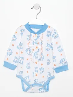 Боди «Розовый котик» детское, цвет белый, рост 56 см