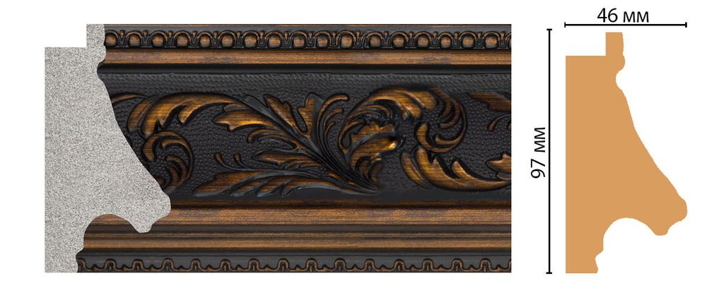 Багет Decomaster FM22-2 97*46*2850мм