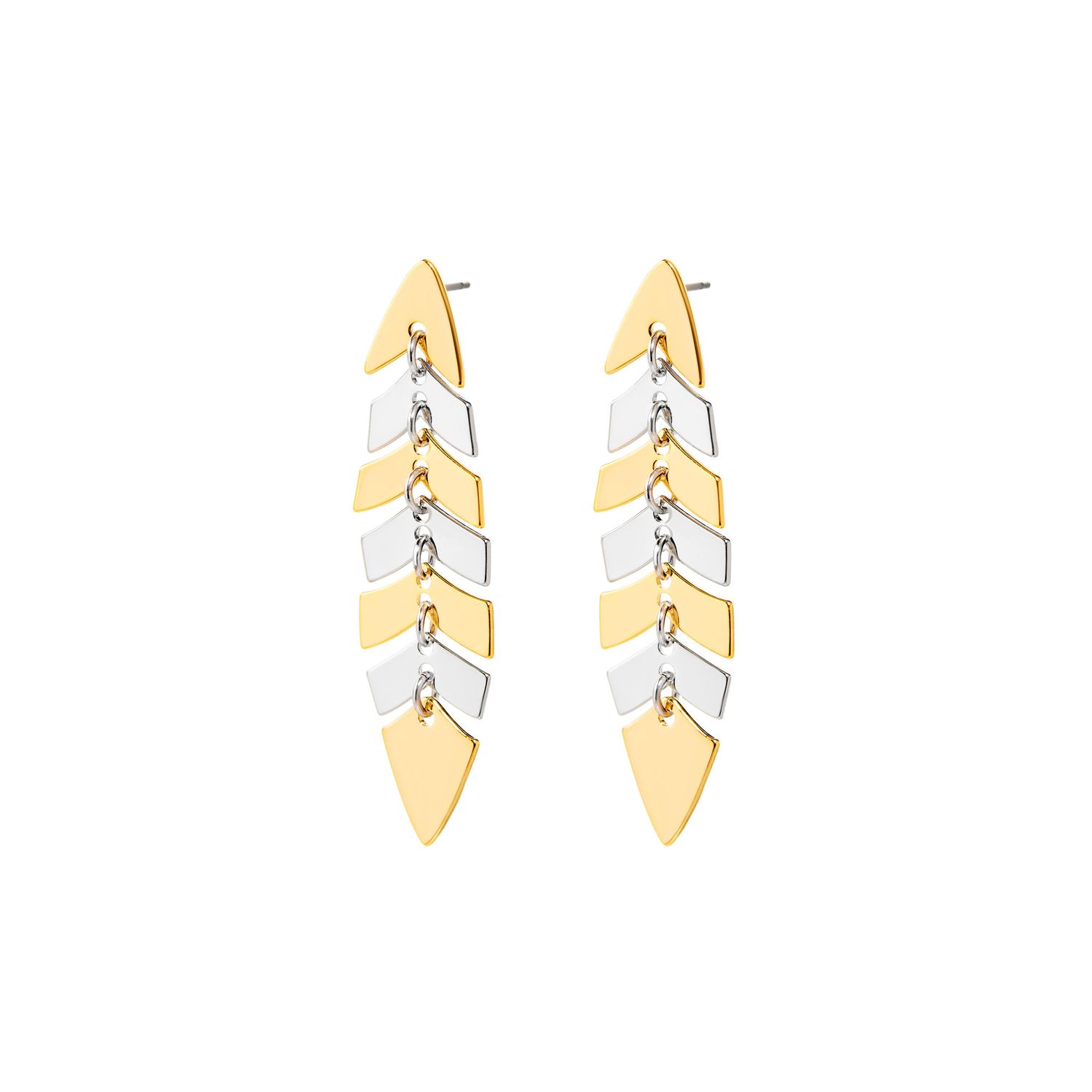 Серьги Bicolor Symmetrical Movable Earrings