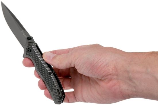 Складной нож KERSHAW Fringe 8310 c клинком из стали 8Cr13MoV, рукоять Stainless Steel / карбон
