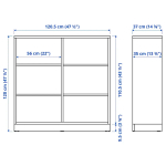 Книжный шкаф - TONSTAD IKEA/  ТОНСТАД  ИКЕА,  121х120 см, светло-коричневый