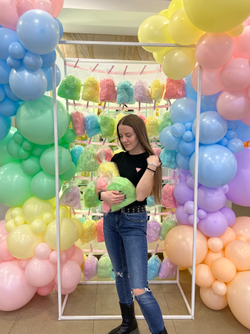 Фотозона на 8 марта Сахарная вата, нежные оттенки №2852