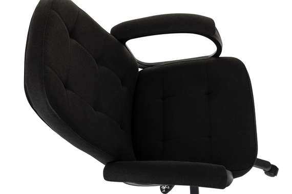 Кресло руководителя Бюрократ CH 002 Fabric черный 3C11 крестов. пластик