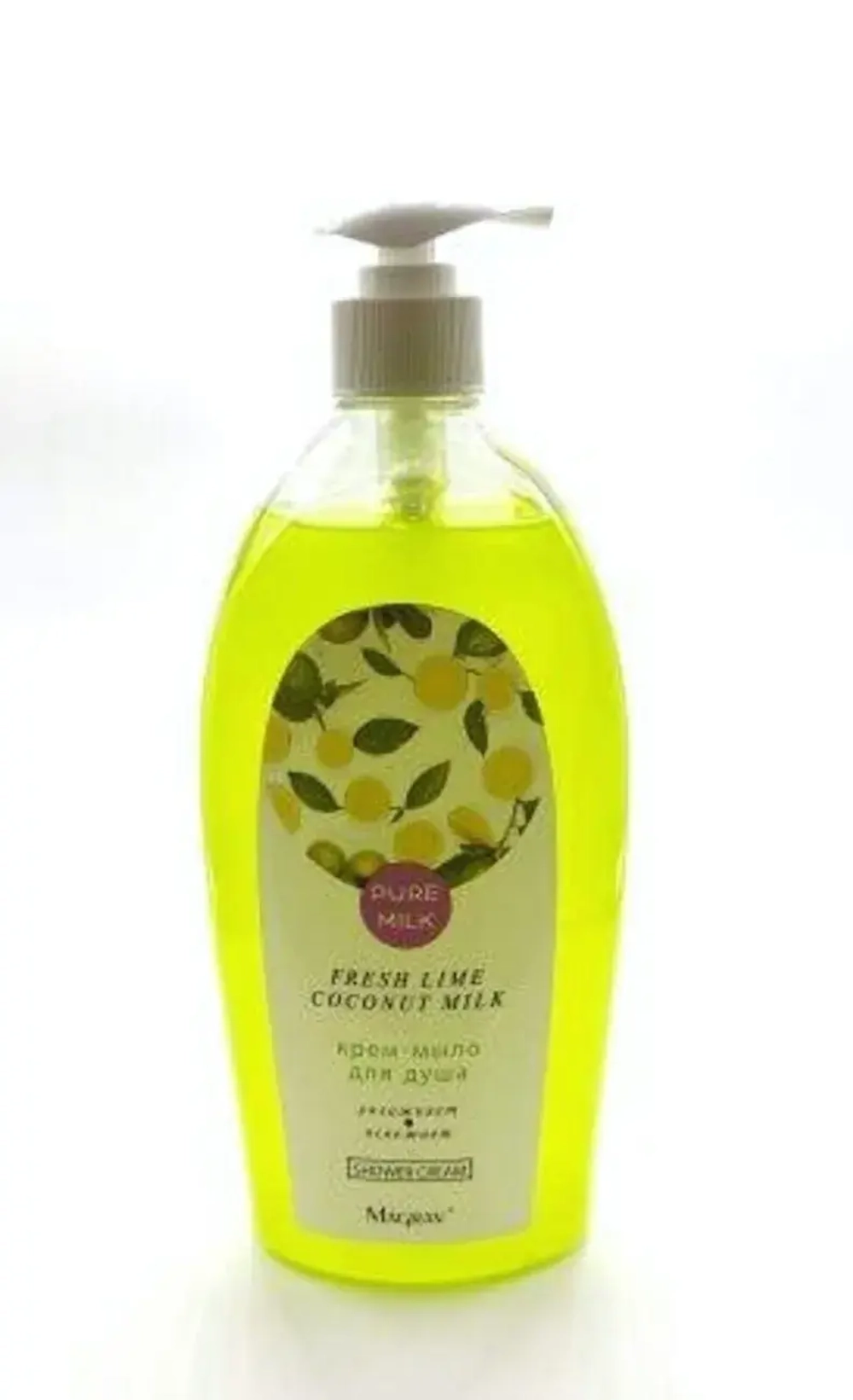 Крем-мыло для душа PURE MILK «Fresh lime & Coconut milk» 800мл