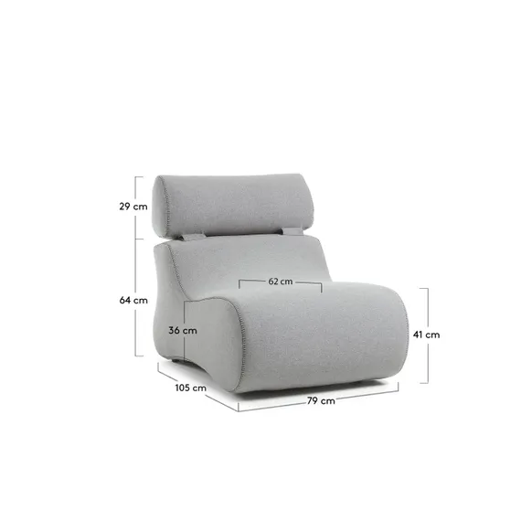 Кресло Club серое