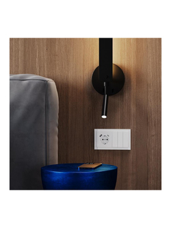 Розетка 1-м СП S70 16А с USB тип A+С механизм с заземл. защ. шторки бел. глянцевый Voltum VLS040501