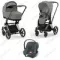 Детская коляска Cybex Priam IV 3 в 1 Mirage Grey шасси Rosegold автокресло Aton B i-Size