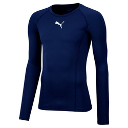 Мужская теннисная футболка теннисная Puma Liga Baselayer Tee LS - небесный