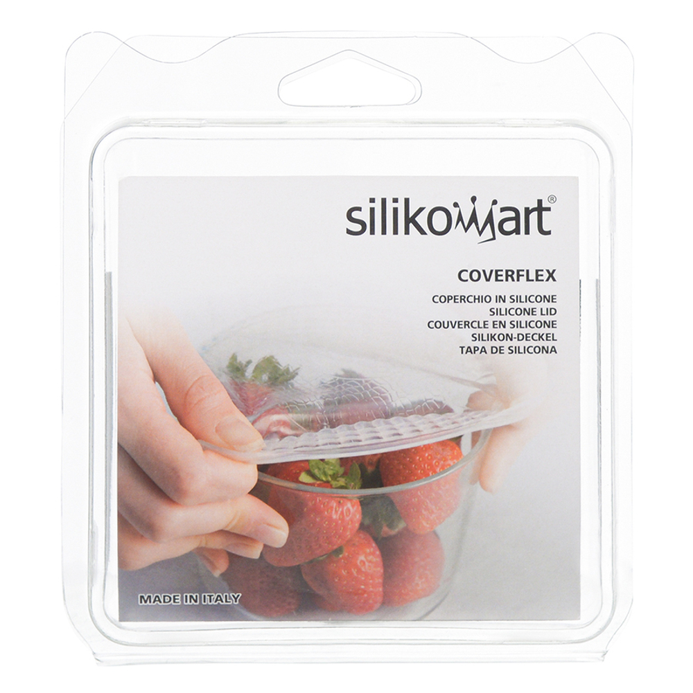 Крышка coverflex ?21 см силиконовая голубая