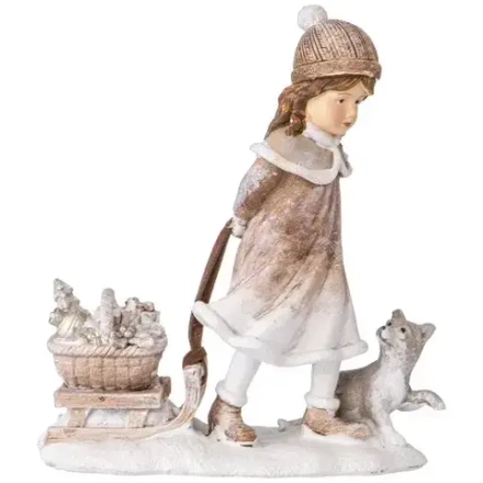 162-1237 Статуэтка "Девочка" 11*4,5*12,5 см