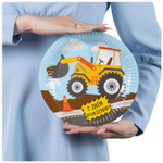 Тарелки бумажные «Строительная техника», 17 см/ 23 см, 6 шт