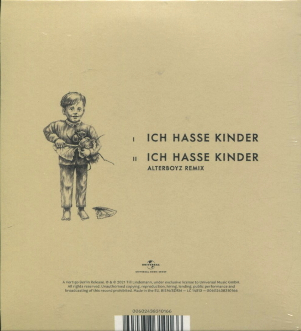 Till Lindemann / Ich Hasse Kinder (CD Single)