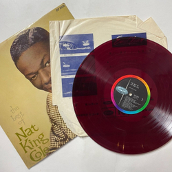 Винтажная виниловая пластинка LP The Best Of Nat King Cole (Japan 1963) (No Obi) (Red Wax Vinyl)