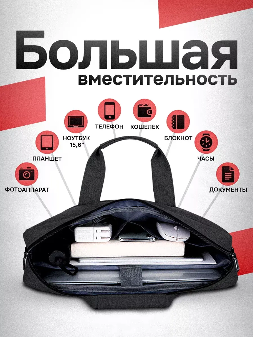 Сумка для ноутбука 15.6 и документов