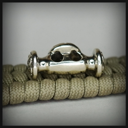 Замок - клевант "Норд" для браслета , мельхиор