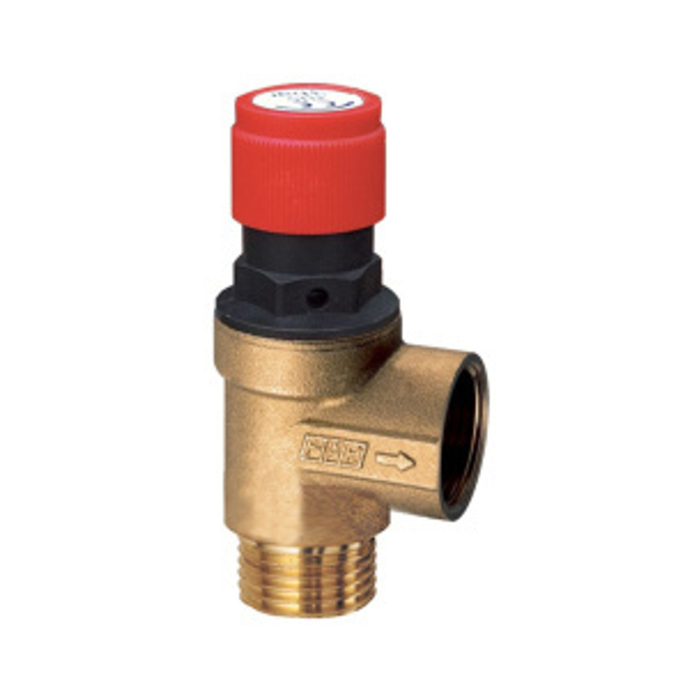 Клапан предохранительный 1/2" (НР-ВР), 1,5 бар