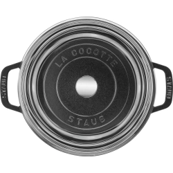 STAUB Чугунная кастрюля La Cocotte 24 см 3,8 л черная