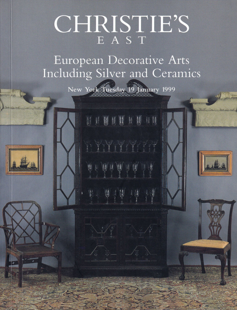Каталог аукциона Christie's, Нью-Йорк, Европейское декоративно-прикладное искусство, включая серебро и фарфор от 19 января 1999 года