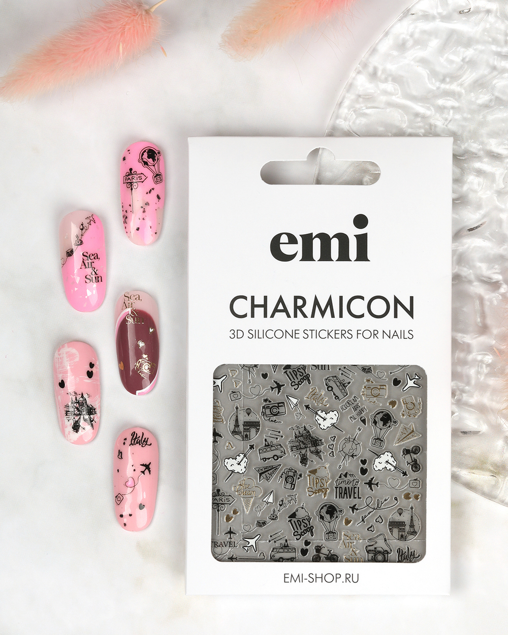 Charmicon 3D Silicone Stickers №232 Путешествия 1