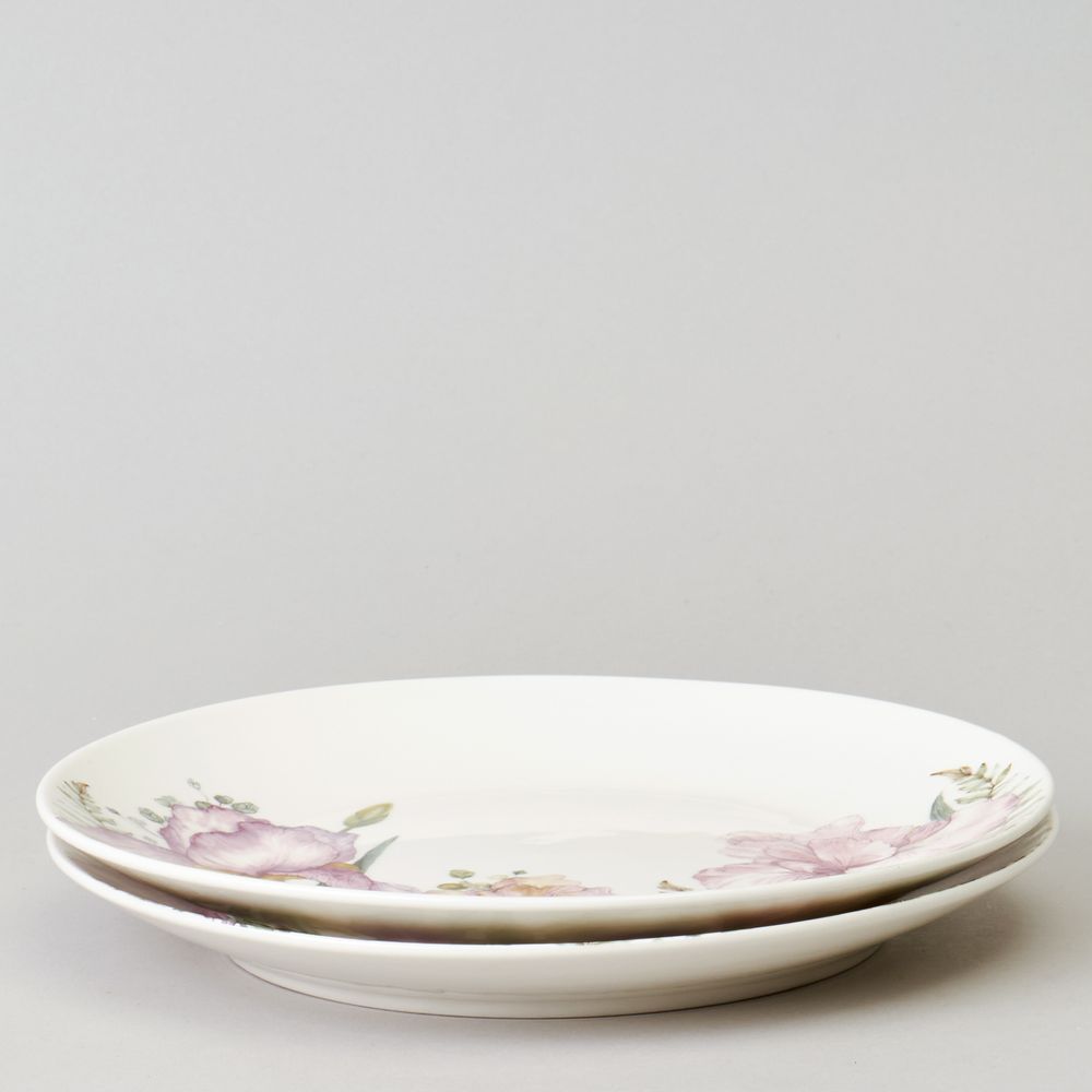 НАБОР ТАРЕЛОК ЗАКУСОЧНЫХ LEFARD "IRISES" 2 ШТ. 20,5*2 СМ (КОР=16НАБ.)