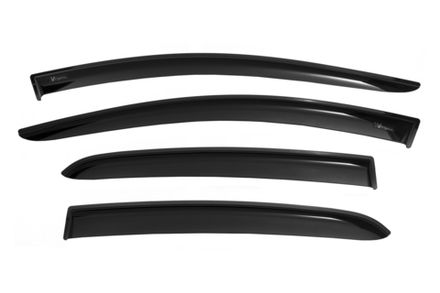 Дефлекторы окон Vinguru LADA Vesta SW Cross 2017-н.в. /универсал/накладные/скотч/к-т 4 шт./литьевой поликарбонат