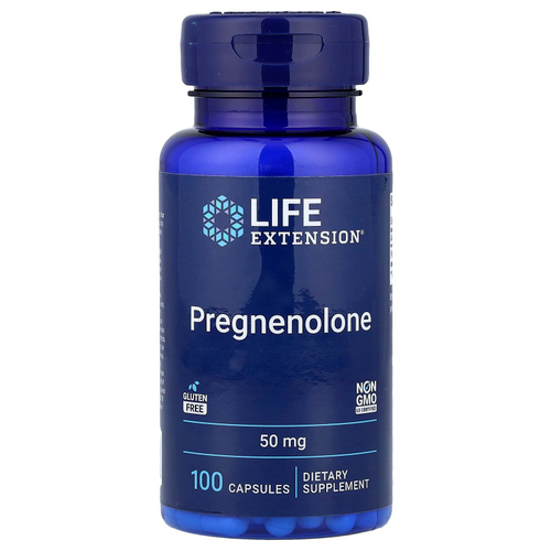 Life Extension, прегненолон, 50 мг, 100 капсул