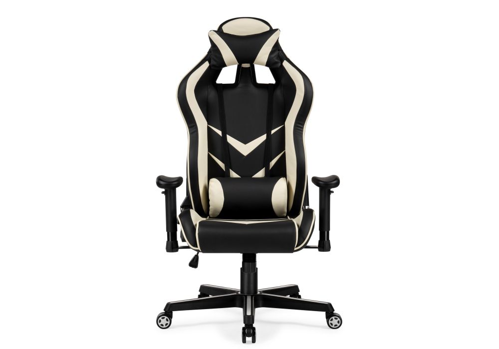 Компьютерное кресло Racer черное / бежевое